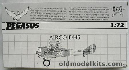 Pegasus 1/72 Airco DH5 (DH-5), 2023 plastic model kit